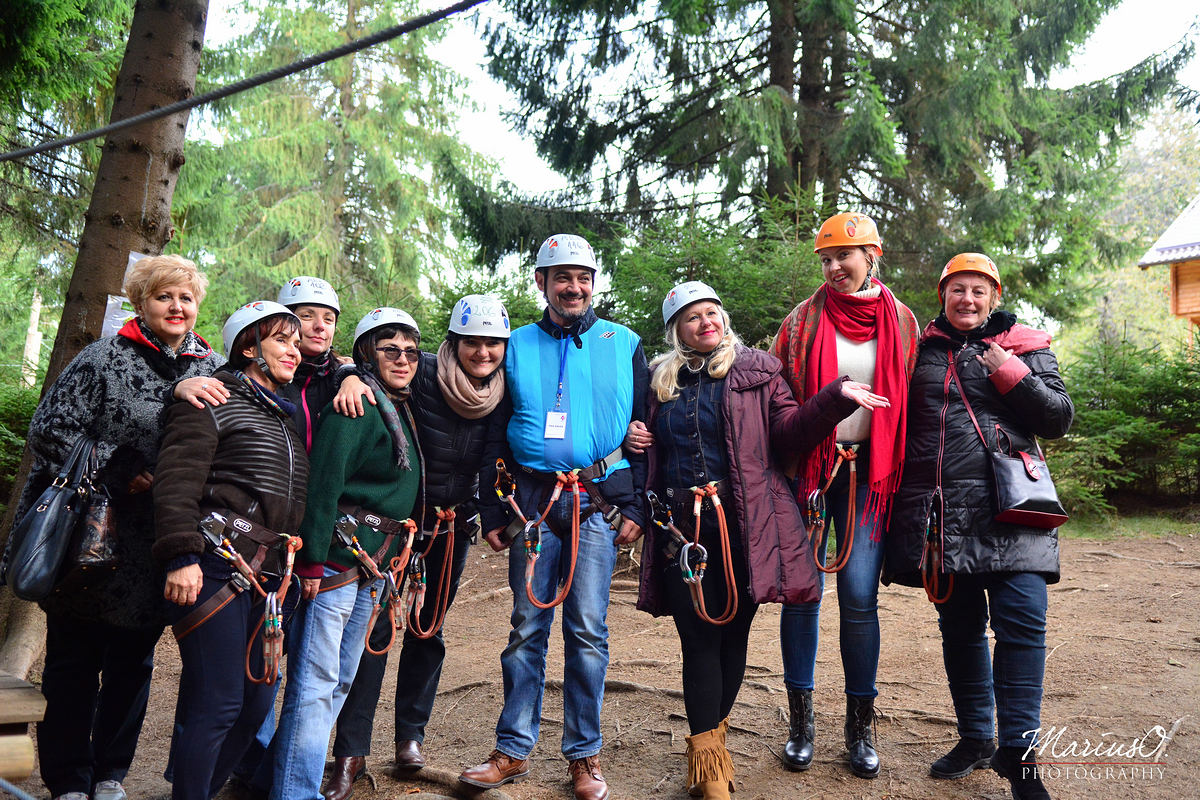 Team building Parcul de aventură Arka Park Păltiniș
